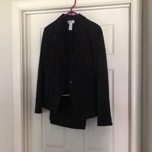 Pinstriped suit